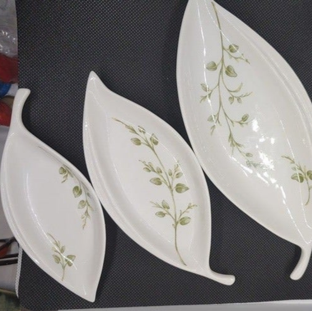 Partylite Ceramic Herbal Spring Nested Set - Picture 2 of 7